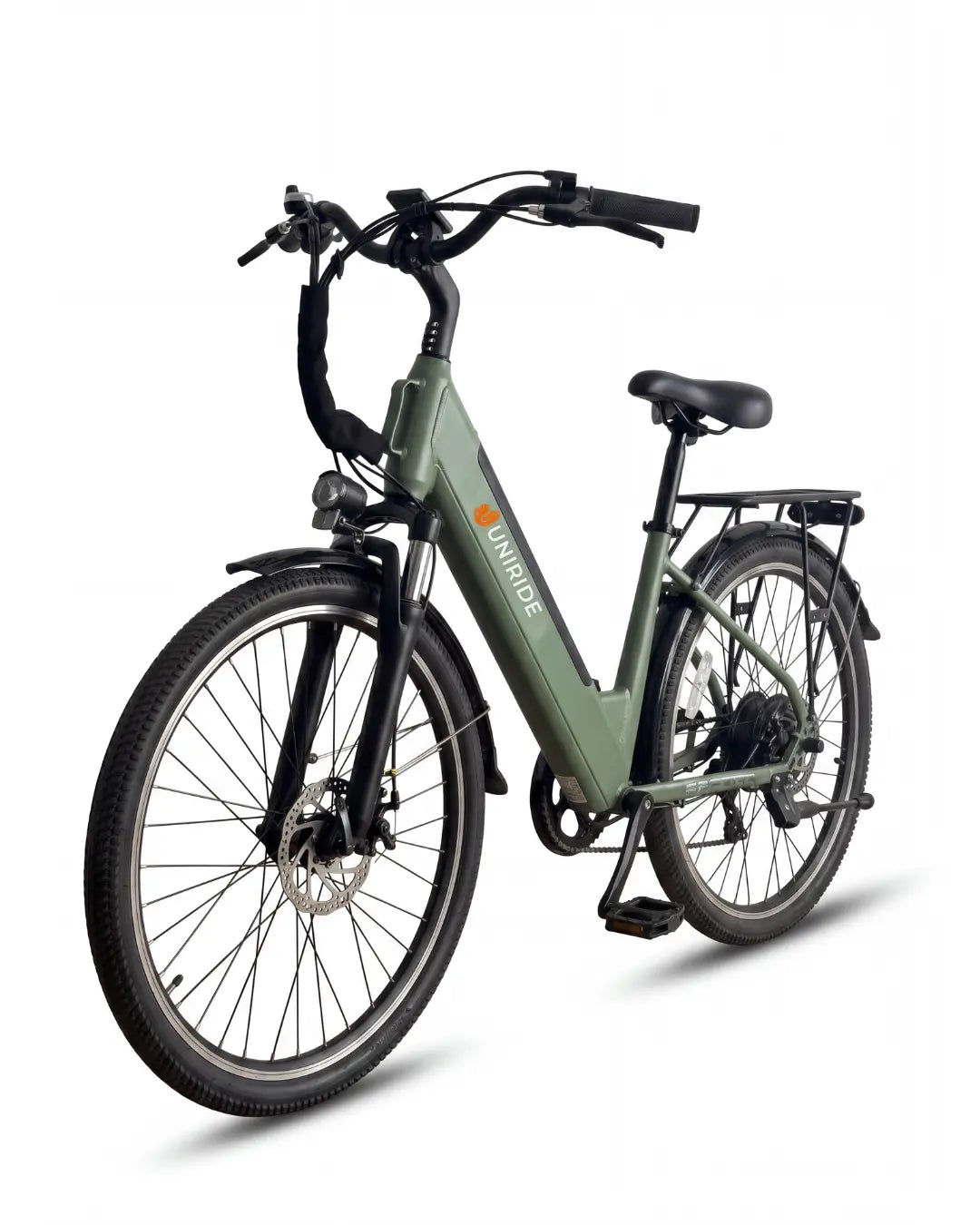 Vélo électrique urbain UNIRIDE Urban ST 500 vert